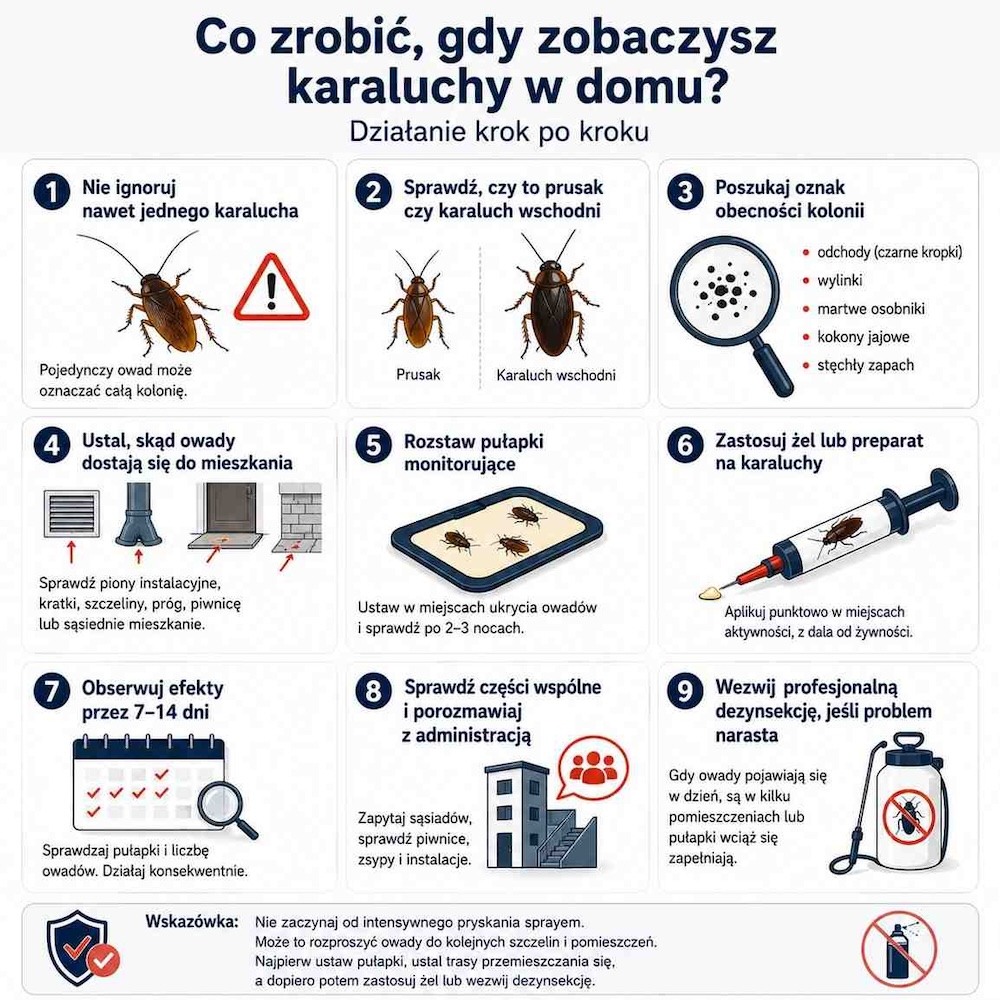 jak pozbyć się karaluchów z domu 