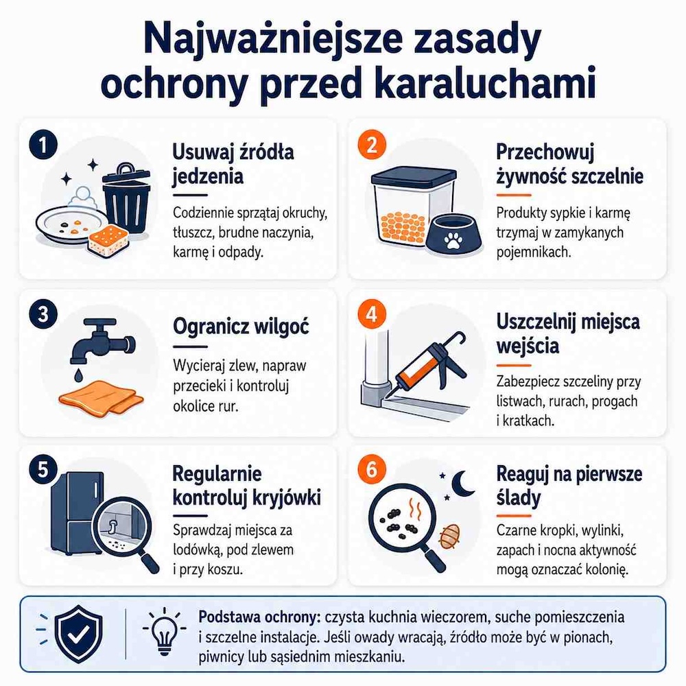 czy karaluchy gryzą - co robić 