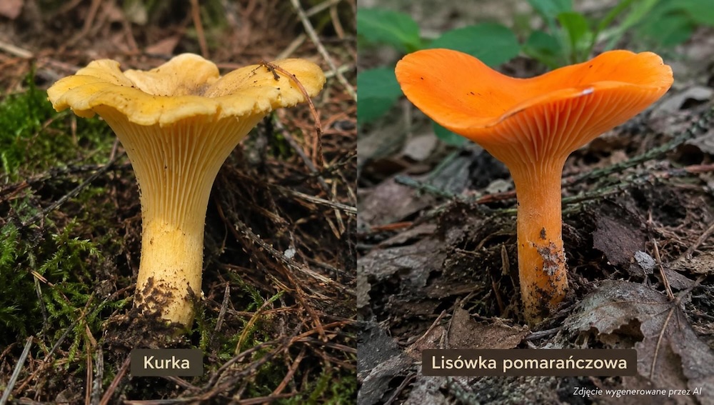 zestawienie kurki z lisówką kurka czy lisówka - porównanie