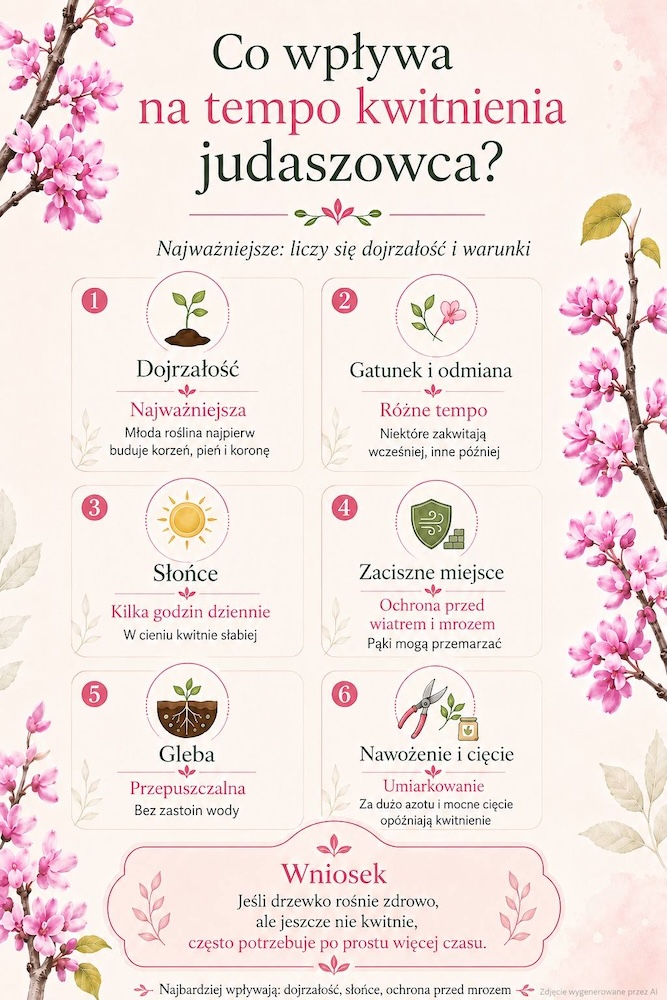 po ilu latach kwitnie judaszowiec i dlaczego po ilu latach kwitnie judaszowiec i co na to wpływa