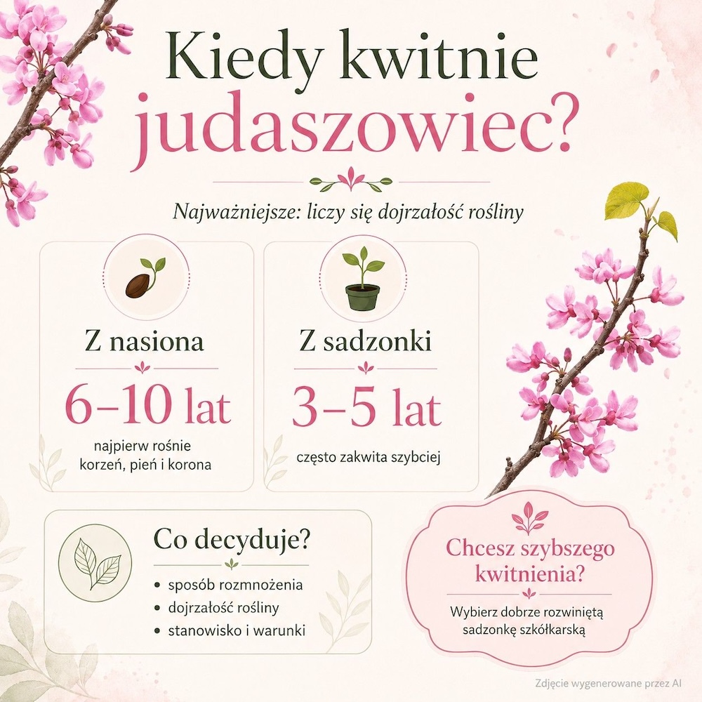 po ilu latach kwitnie judaszowiec w zależności od sadzonki po ilu latach kwitnie judaszowiec - nasiono a sadzonka